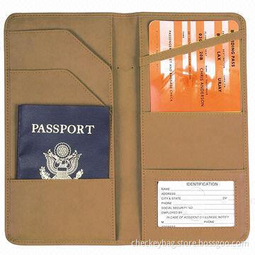 Leather passport holder